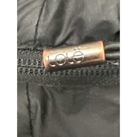 CCC Lole Reversible Hooded Puffer Jacket Black Gray Full Front Zipper - Picture 8 of 8